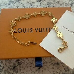 Gold Monogram Motif Bracelet